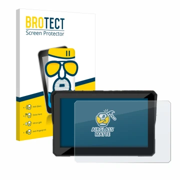 Face avant d’un emballage produit avec le logo de la marque BROTECT. À côté, l’appareil Carpuride W502 5