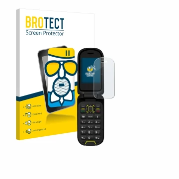 Face avant d’un emballage produit avec le logo de la marque BROTECT. À côté, l’appareil Hammer Bow LTE est représenté avec la 