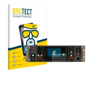 Face avant d’un emballage produit avec le logo de la marque BROTECT. À côté, l’appareil Behringer X32 Rack est représenté avec