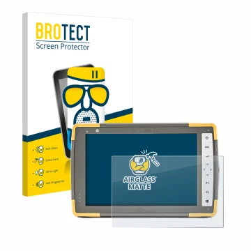 Face avant d’un emballage produit avec le logo de la marque BROTECT. À côté, l’appareil Topcon FC-6000 est représenté avec la 