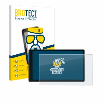 Face avant d’un emballage produit avec le logo de la marque BROTECT. À côté, l’appareil Garmin CamperVan est représenté avec l