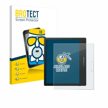 Face avant d’un emballage produit avec le logo de la marque BROTECT. À côté, l’appareil Boox Go Color 7 est représenté avec la