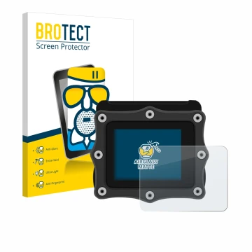 Face avant d’un emballage produit avec le logo de la marque BROTECT. À côté, l’appareil Shearwater Perdix dive computer est re