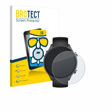Face avant d’un emballage produit avec le logo de la marque BROTECT. À côté, l’appareil OnePlus watch 2R est représenté avec l