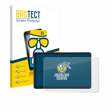 Face avant d’un emballage produit avec le logo de la marque BROTECT. À côté, l’appareil Acepad A170 10.4