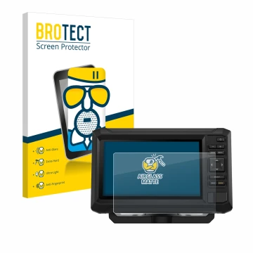 Face avant d’un emballage produit avec le logo de la marque BROTECT. À côté, l’appareil Garmin ECHOMAP UHD2 7