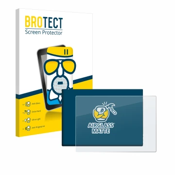 Face avant d’un emballage produit avec le logo de la marque BROTECT. À côté, l’appareil G-STORY 10.1