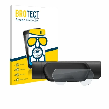 Face avant d’un emballage produit avec le logo de la marque BROTECT. À côté, l’appareil Segway Ninebot eKickScooter E2 Pro est