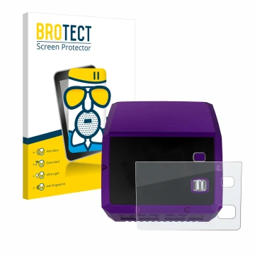 Face avant d’un emballage produit avec le logo de la marque BROTECT. À côté, l’appareil SkyRc Q200 neo est représenté avec la 