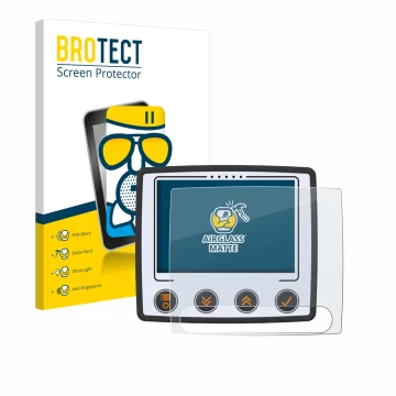 Face avant d’un emballage produit avec le logo de la marque BROTECT. À côté, l’appareil Skytraxx 5 Mini est représenté avec la