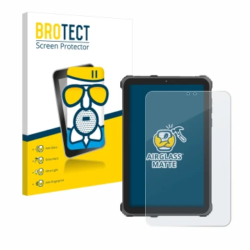 Face avant d’un emballage produit avec le logo de la marque BROTECT. À côté, l’appareil Oukitel RT3 Pro est représenté avec la