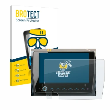Face avant d’un emballage produit avec le logo de la marque BROTECT. À côté, l’appareil Xzent F-285 est représenté avec la pro