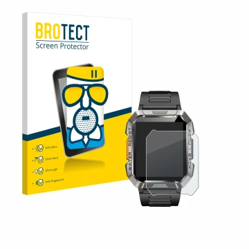 Face avant d’un emballage produit avec le logo de la marque BROTECT. À côté, l’appareil Baolubao W60 est représenté avec la pr