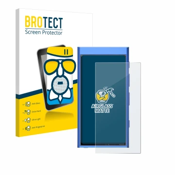 Face avant d’un emballage produit avec le logo de la marque BROTECT. À côté, l’appareil Hiby Digital M300 est représenté avec 