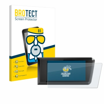 Face avant d’un emballage produit avec le logo de la marque BROTECT. À côté, l’appareil Bosch Purion 400 est représenté avec l