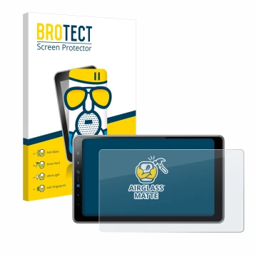 Face avant d’un emballage produit avec le logo de la marque BROTECT. À côté, l’appareil Pioneer SPH-DA97DAB est représenté ave