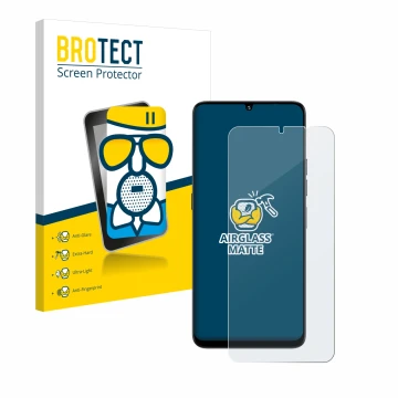 Face avant d’un emballage produit avec le logo de la marque BROTECT. À côté, l’appareil Umidigi G9 5G est représenté avec la p