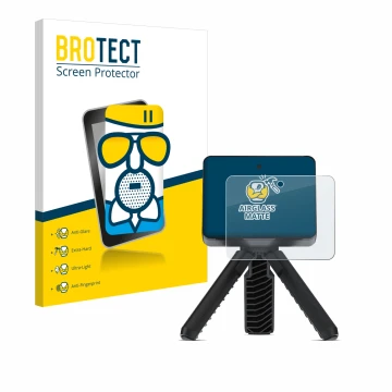 Face avant d’un emballage produit avec le logo de la marque BROTECT. À côté, l’appareil Garmin Approach R10 est représenté ave