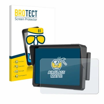 Face avant d’un emballage produit avec le logo de la marque BROTECT. À côté, l’appareil Carpuride W702B Pro 7