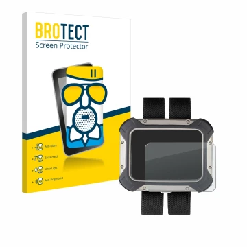 Face avant d’un emballage produit avec le logo de la marque BROTECT. À côté, l’appareil Apeks DSX est représenté avec la prote