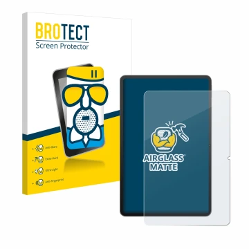 Face avant d’un emballage produit avec le logo de la marque BROTECT. À côté, l’appareil Redmagic Nova Gaming-Tablet 10,9