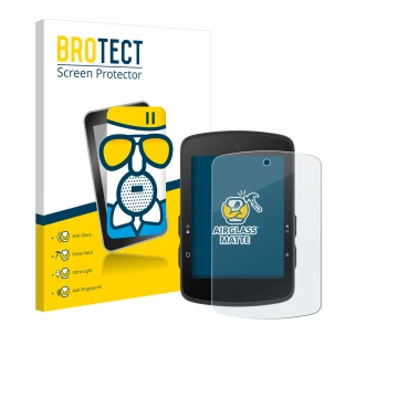 Face avant d’un emballage produit avec le logo de la marque BROTECT. À côté, l’appareil Bryton Rider S510 est représenté avec 
