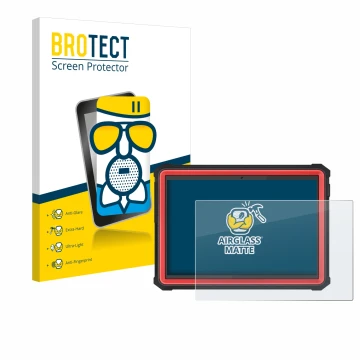 Face avant d’un emballage produit avec le logo de la marque BROTECT. À côté, l’appareil Launch X-431 PRO3S+ Elite est représen