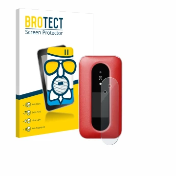 Face avant d’un emballage produit avec le logo de la marque BROTECT. À côté, l’appareil Doro Leva L30 (Affichage externe) est 