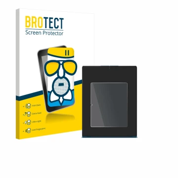 Face avant d’un emballage produit avec le logo de la marque BROTECT. À côté, l’appareil Lenovo Yoga Slim 9i Gen 10 14