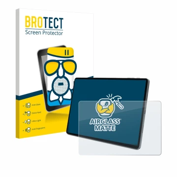 Face avant d’un emballage produit avec le logo de la marque BROTECT. À côté, l’appareil Terra Pad 1007 10.95