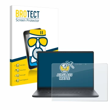 Face avant d’un emballage produit avec le logo de la marque BROTECT. À côté, l’appareil Dell Pro 13 Premium est représenté ave