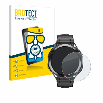 Face avant d’un emballage produit avec le logo de la marque BROTECT. À côté, l’appareil Oukitel BT12 1.43