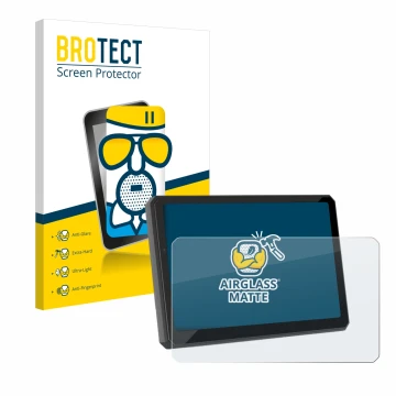 Face avant d’un emballage produit avec le logo de la marque BROTECT. À côté, l’appareil Carpuride W712D 7