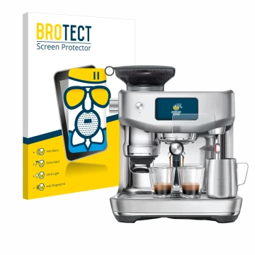 Face avant d’un emballage produit avec le logo de la marque BROTECT. À côté, l’appareil Sage the Oracle Jet est représenté ave