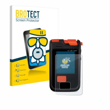 Face avant d’un emballage produit avec le logo de la marque BROTECT. À côté, l’appareil Mammut Barryvox S2 est représenté avec