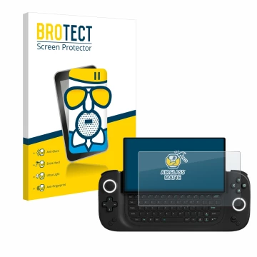 Face avant d’un emballage produit avec le logo de la marque BROTECT. À côté, l’appareil Antec Core HS est représenté avec la p