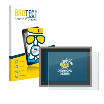 Face avant d’un emballage produit avec le logo de la marque BROTECT. À côté, l’appareil Megger MFT-X1 est représenté avec la p