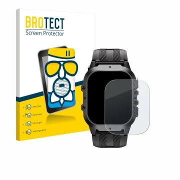 Face avant d’un emballage produit avec le logo de la marque BROTECT. À côté, l’appareil Oukitel BT20 1.96