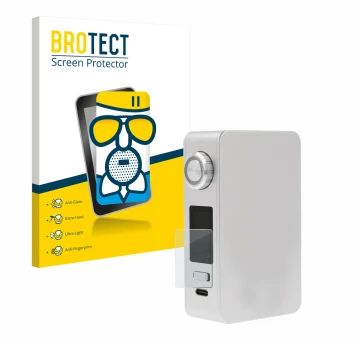 Face avant d’un emballage produit avec le logo de la marque BROTECT. À côté, l’appareil Lost Vape Centaurus M200 est représent