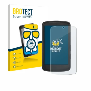 Face avant d’un emballage produit avec le logo de la marque BROTECT. À côté, l’appareil Bryton Rider S810 est représenté avec 