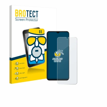 Face avant d’un emballage produit avec le logo de la marque BROTECT. À côté, l’appareil ZTE Nubia Neo est représenté avec la p
