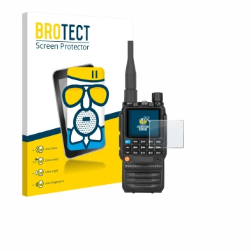Face avant d’un emballage produit avec le logo de la marque BROTECT. À côté, l’appareil Tidradio TD-H3 est représenté avec la 