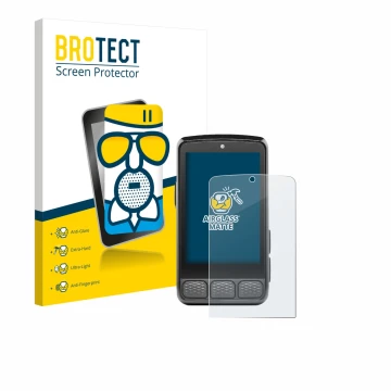 Face avant d’un emballage produit avec le logo de la marque BROTECT. À côté, l’appareil Wahoo Elemnt Roam 3 est représenté ave