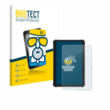 Face avant d’un emballage produit avec le logo de la marque BROTECT. À côté, l’appareil Hotwav R10 Pro est représenté avec la 