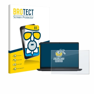Face avant d’un emballage produit avec le logo de la marque BROTECT. À côté, l’appareil Dell Pro Max 16 est représenté avec la