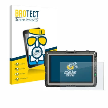 Face avant d’un emballage produit avec le logo de la marque BROTECT. À côté, l’appareil Getac UX10 G3 est représenté avec la p