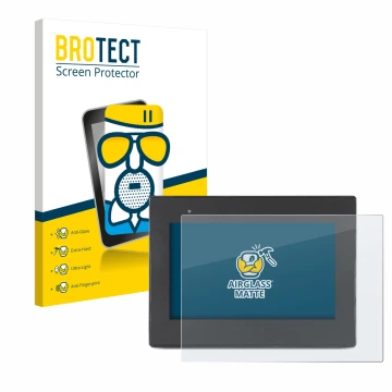Face avant d’un emballage produit avec le logo de la marque BROTECT. À côté, l’appareil Weintek cMT2078x est représenté avec l