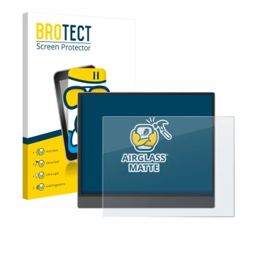 Face avant d’un emballage produit avec le logo de la marque BROTECT. À côté, l’appareil Boox Tab X C est représenté avec la pr