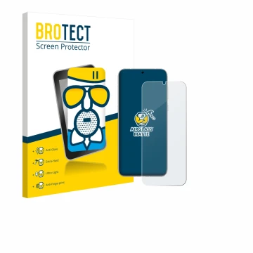 Face avant d’un emballage produit avec le logo de la marque BROTECT. À côté, l’appareil Huawei Pura 80 Ultra est représenté av