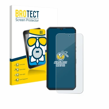 Face avant d’un emballage produit avec le logo de la marque BROTECT. À côté, l’appareil Oukitel WP55 Pro est représenté avec l
